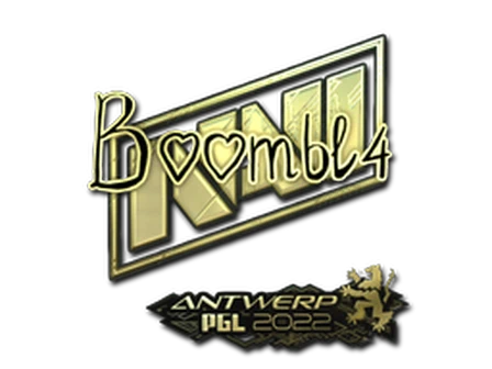 Sticker | Boombl4 (Gold) | Antwerp 2022 image