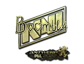 Sticker | Boombl4 (Gold) | Antwerp 2022 image