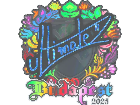 Sticker | ultimate (Holo) | Budapest 2025 image