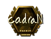 Sticker | cadiaN (Gold) | London 2018 image