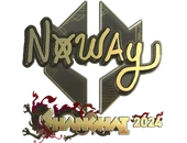 Sticker | noway (Gold) | Shanghai 2024 image