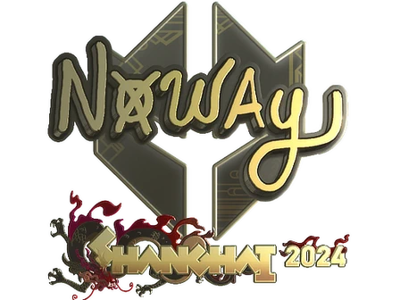Sticker | noway (Gold) | Shanghai 2024 image