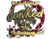 Sticker | donk (Gold, Champion) | Shanghai 2024 image