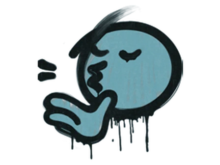 Sealed Graffiti | Chef Kiss (Wire Blue) image