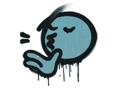 Sealed Graffiti | Chef Kiss (Wire Blue) image