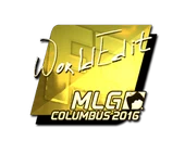 Sticker | WorldEdit (Gold) | MLG Columbus 2016 image