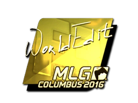 Sticker | WorldEdit (Gold) | MLG Columbus 2016 image