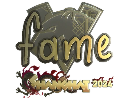 Sticker | fame (Gold) | Shanghai 2024 image