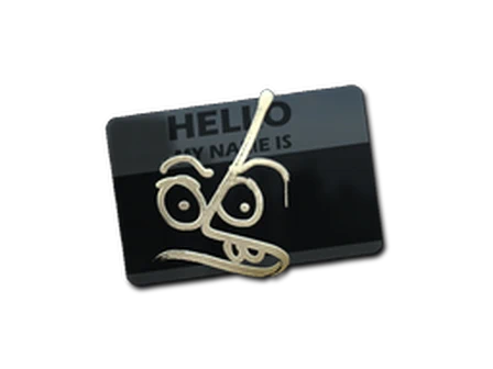 Sticker | Hello MP7 (Gold) image