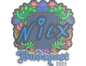Sticker | nicx (Embroidered) | Budapest 2025 image