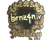 Sticker | brnz4n (Gold) | Budapest 2025 image
