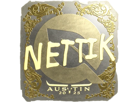 Sticker | nettik (Gold) | Austin 2025 image