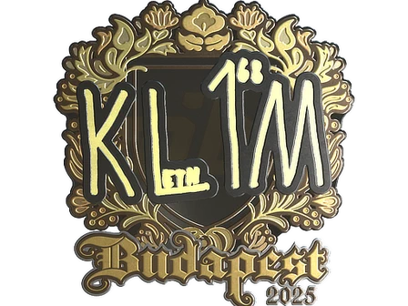 Sticker | kl1m (Gold) | Budapest 2025 image