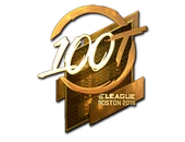 Sticker | 100 Thieves (Gold) | Boston 2018 image