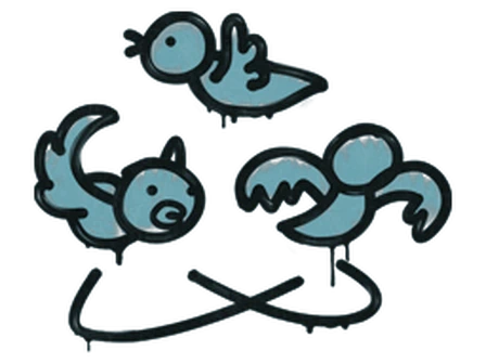 Sealed Graffiti | Dizzy (Wire Blue) image