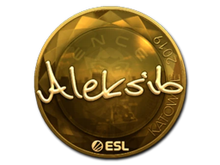 Sticker | Aleksib (Gold) | Katowice 2019 image