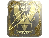 Sticker | ZywOo (Gold, Champion) | Austin 2025 image