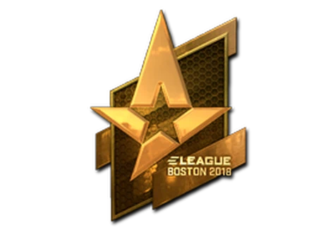 Sticker | Astralis (Gold) | Boston 2018 image