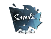 Sticker | s1mple | Cologne 2016 image