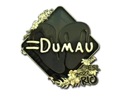 Sticker | dumau (Gold) | Rio 2022 image
