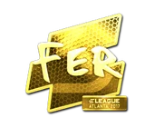 Sticker | fer (Gold) | Atlanta 2017 image
