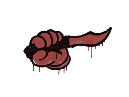 Sealed Graffiti | Backstab (Blood Red) image