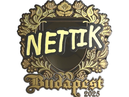 Sticker | nettik (Gold) | Budapest 2025 image