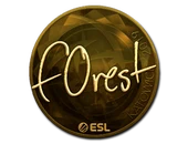 Sticker | f0rest (Gold) | Katowice 2019 image