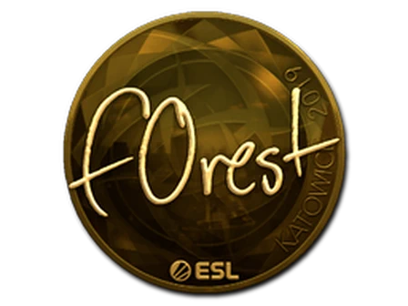 Sticker | f0rest (Gold) | Katowice 2019 image