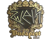 Sticker | zweih (Gold) | Budapest 2025 image