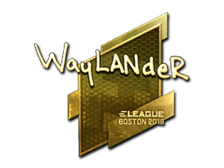 Sticker | wayLander (Gold) | Boston 2018 image