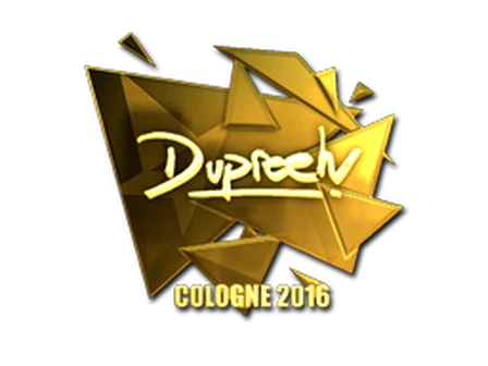 Sticker | dupreeh (Gold) | Cologne 2016 image