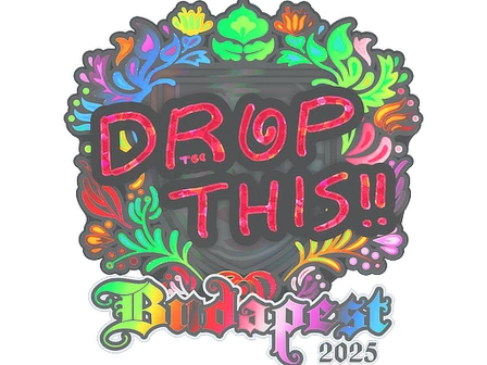 Sticker | drop (Holo) | Budapest 2025 image