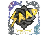 Sticker | saadzin (Holo) | Austin 2025 image