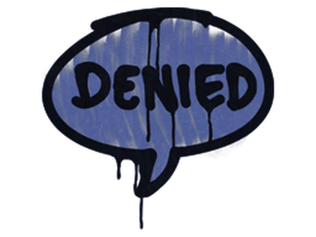 Sealed Graffiti | Denied (SWAT Blue) image
