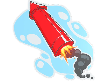 Sticker | Big Red Rocket image