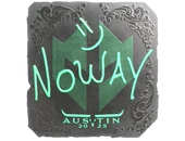 Sticker | noway (Foil) | Austin 2025 image