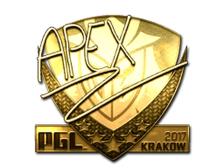 Sticker | apEX (Gold) | Krakow 2017 image