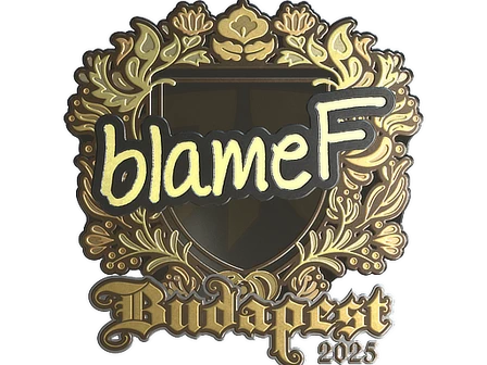 Sticker | blameF (Gold) | Budapest 2025 image