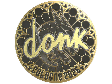 Sticker | donk (Gold) | Cologne 2026 image