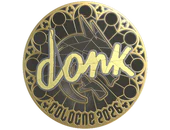 Sticker | donk (Gold) | Cologne 2026 image