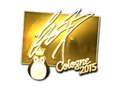 Sticker | fox (Gold) | Cologne 2015 image