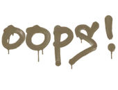 Sealed Graffiti | Oops (Dust Brown) image