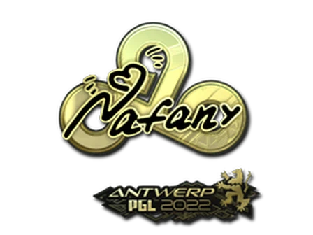 Sticker | nafany (Gold) | Antwerp 2022 image