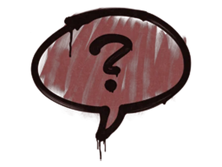 Sealed Graffiti | Question Mark (Brick Red) image