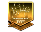Sticker | NiKo (Gold) | Cluj-Napoca 2015 image