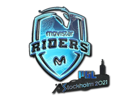 Sticker | Movistar Riders (Holo) | Stockholm 2021 image