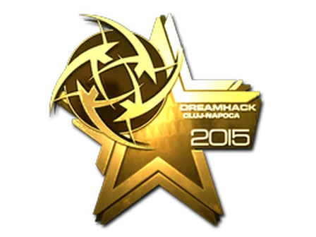 Sticker | Ninjas in Pyjamas (Gold) | Cluj-Napoca 2015 image