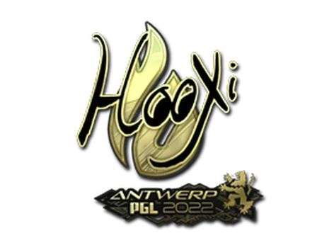 Sticker | HooXi (Gold) | Antwerp 2022 image