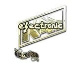 Sticker | electronic (Gold) | Paris 2023 image